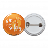6' for Safety Pinback Button